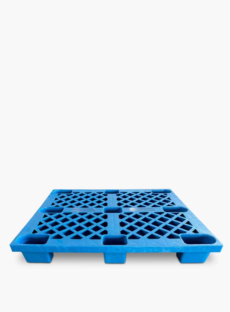 Pallet Plastico Industrial Reforzado 9 Tacos 120x100x15 Azul