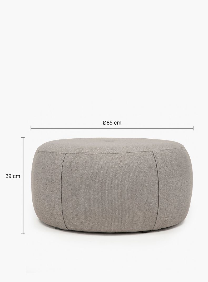 Pouf Margaret 85 Gris-6