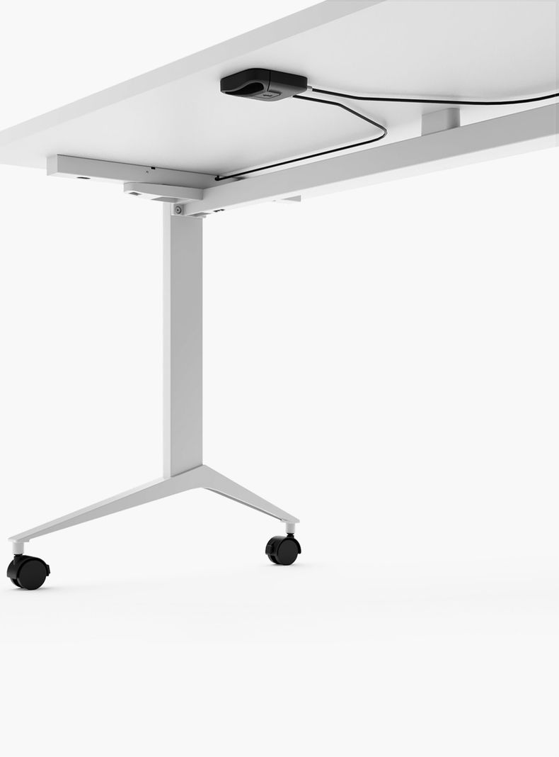 Escritorio Space Plegable 150x70 Blanco/Blanco-4