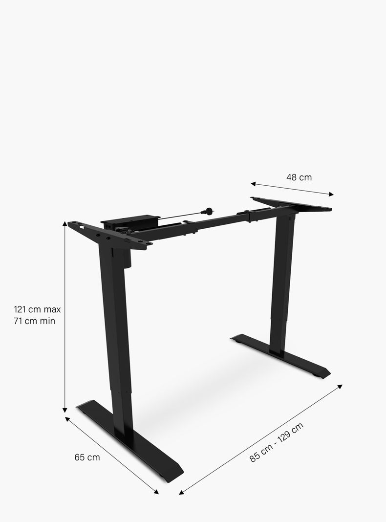 Base Acero Cosmo 120-160 Eléctrico Negro-4