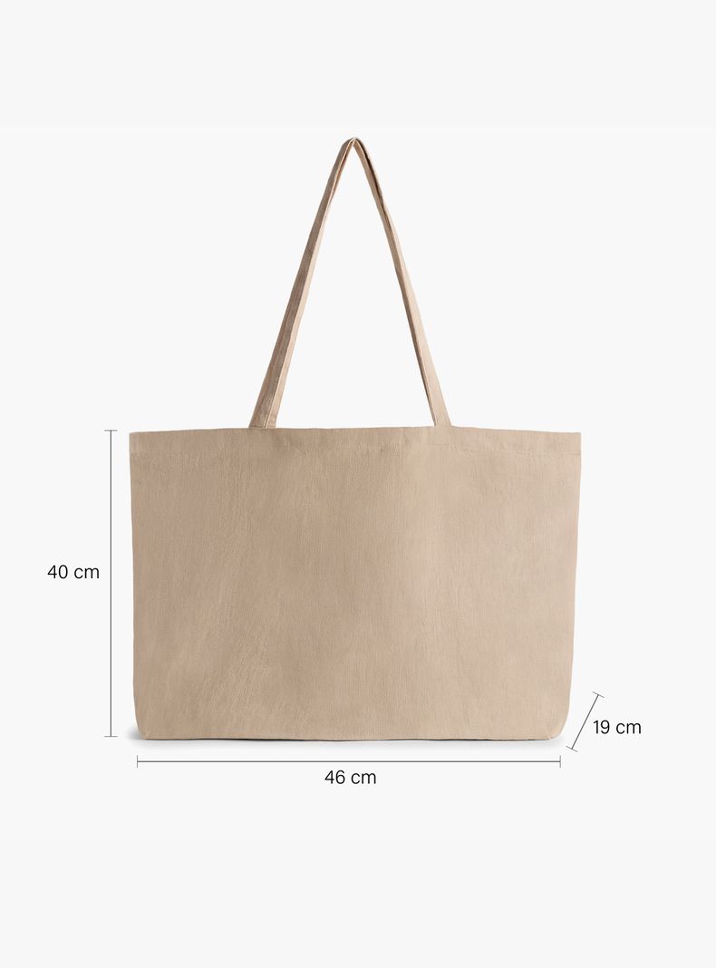 Tote Bag Lino 46x19x40 Natural-5