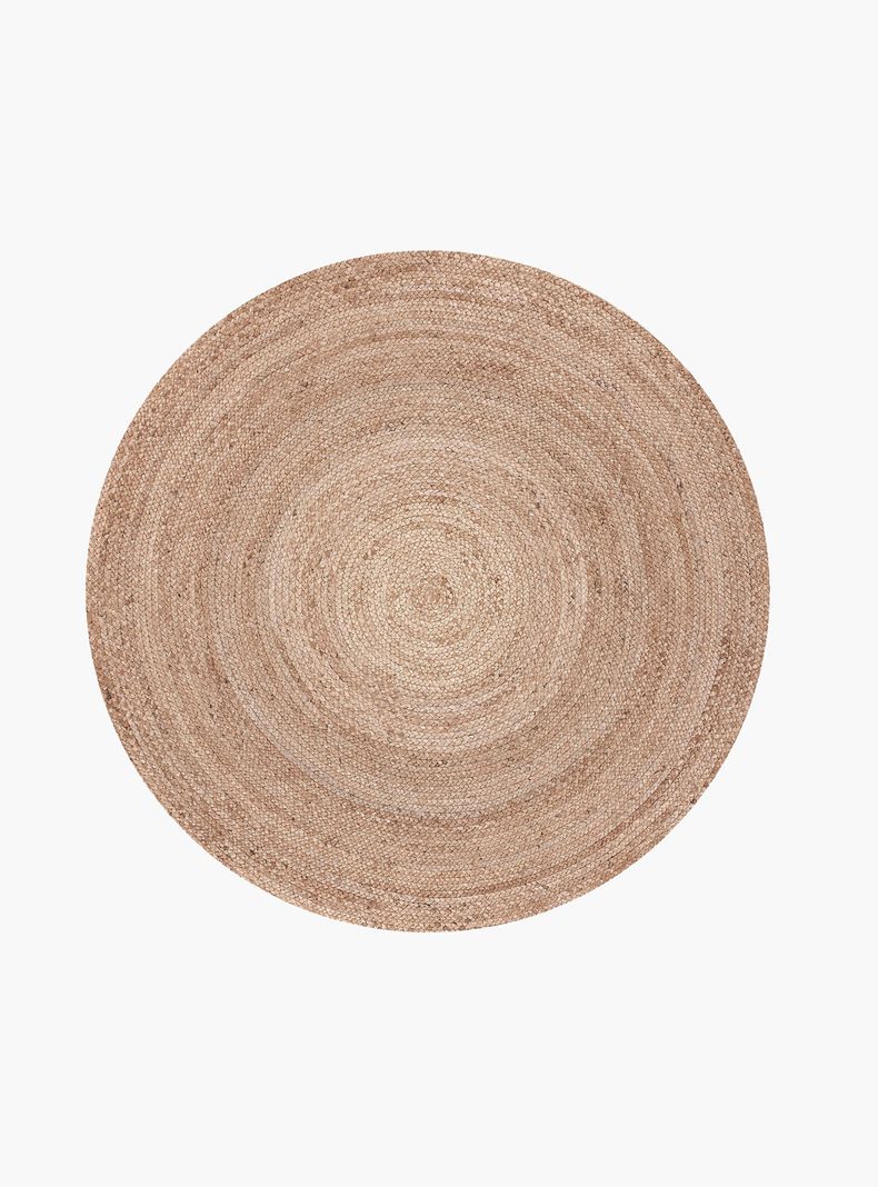 Alfombra Redonda Yute Gobi 120 Natural Cafe 120D