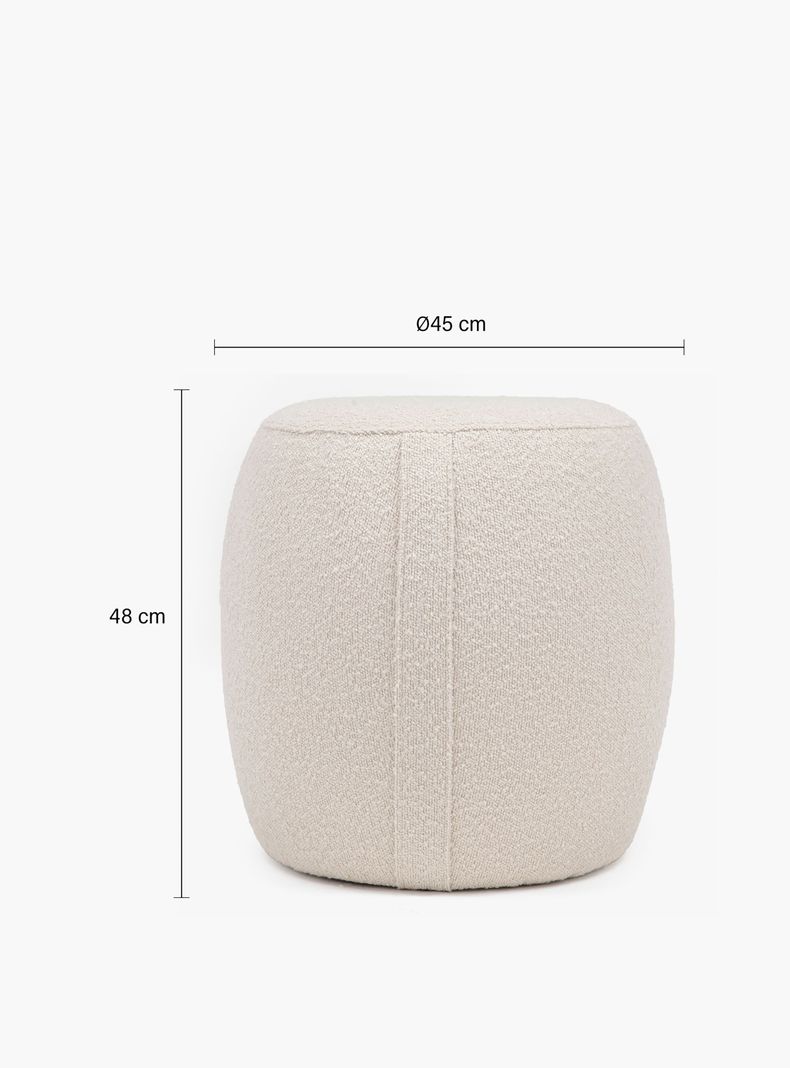 Pouf Margaret 45 Crema-6