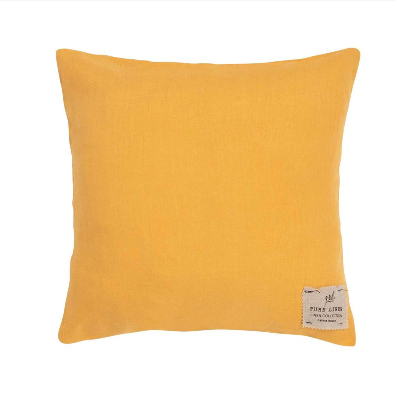 Funda cojin Lino 80x80 Amarillo-0