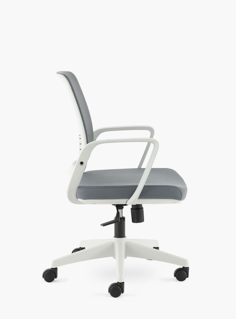 Silla Oficina Job Base Nylon Gris Claro-3