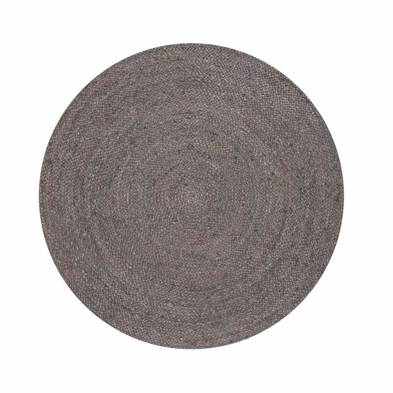 Alfombra redonda Yute Gobi ⌀160 Gris-0