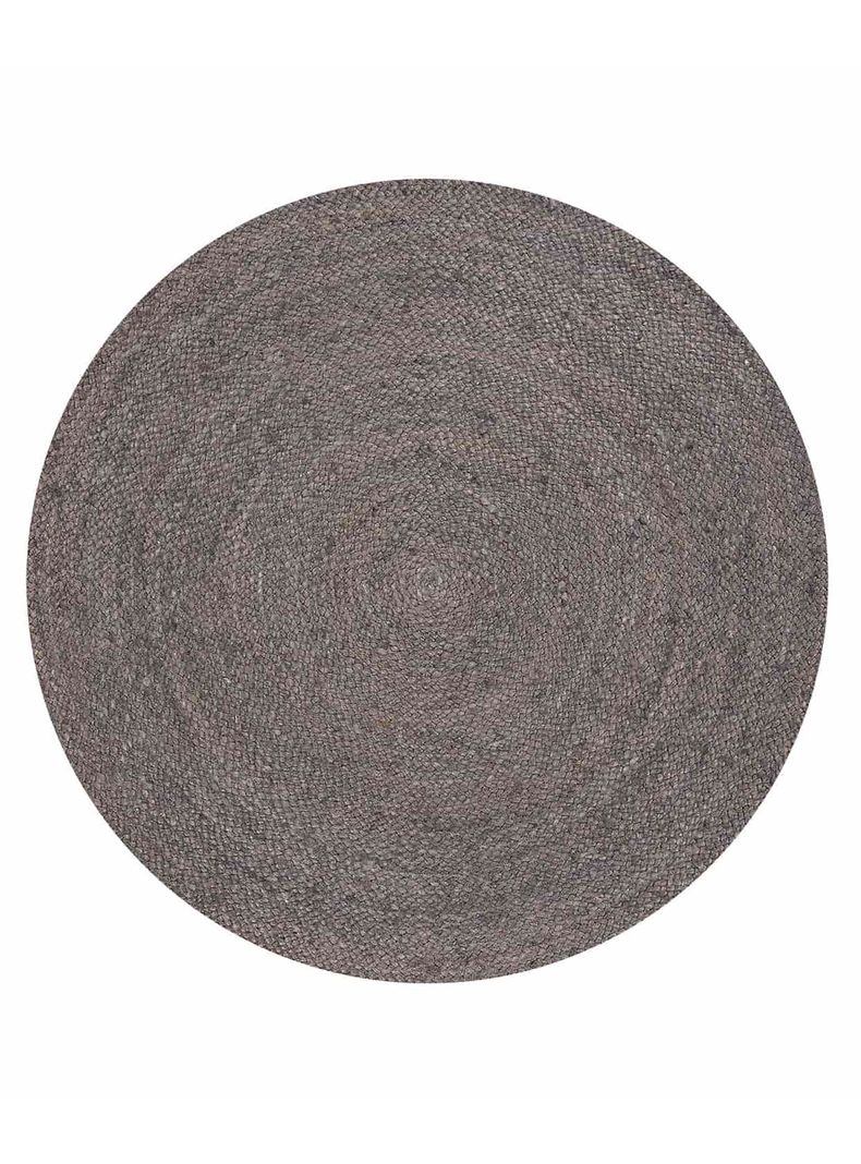 Alfombra redonda Yute Gobi ⌀160 Gris-3