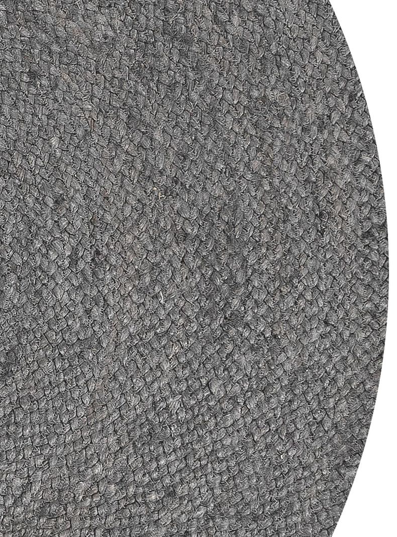 Alfombra redonda Yute Gobi ⌀160 Gris-4