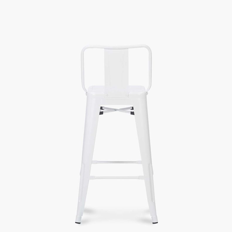 Taburete Medio 67 Tolix c/resp Blanco-3