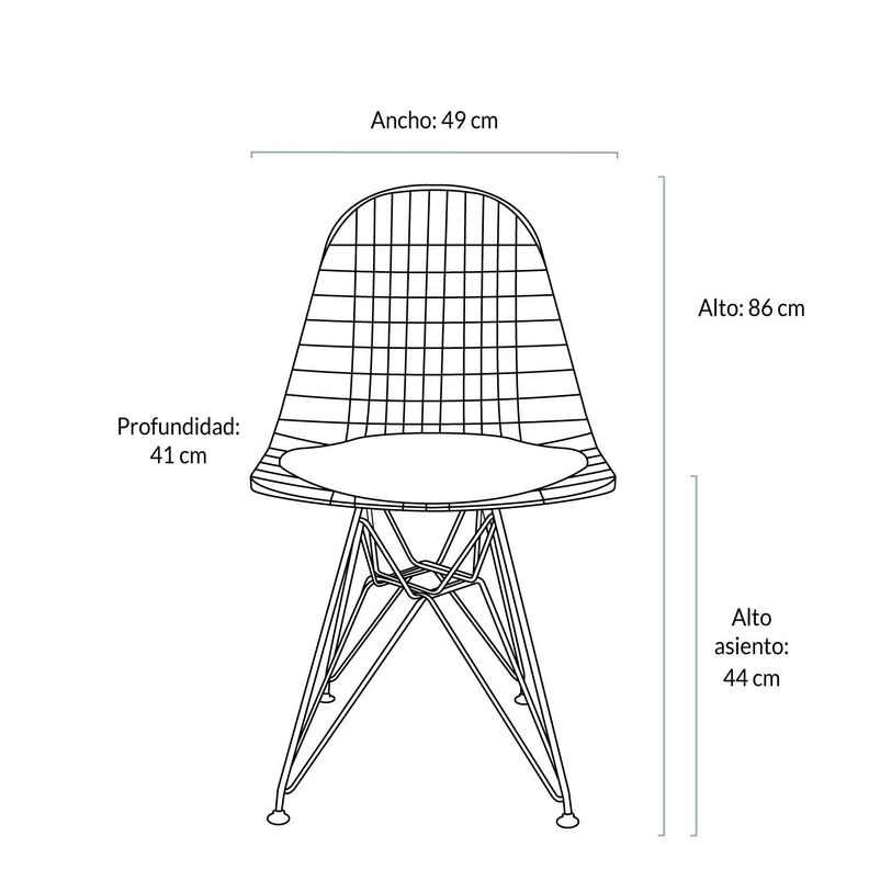 Silla Wire Negro-5