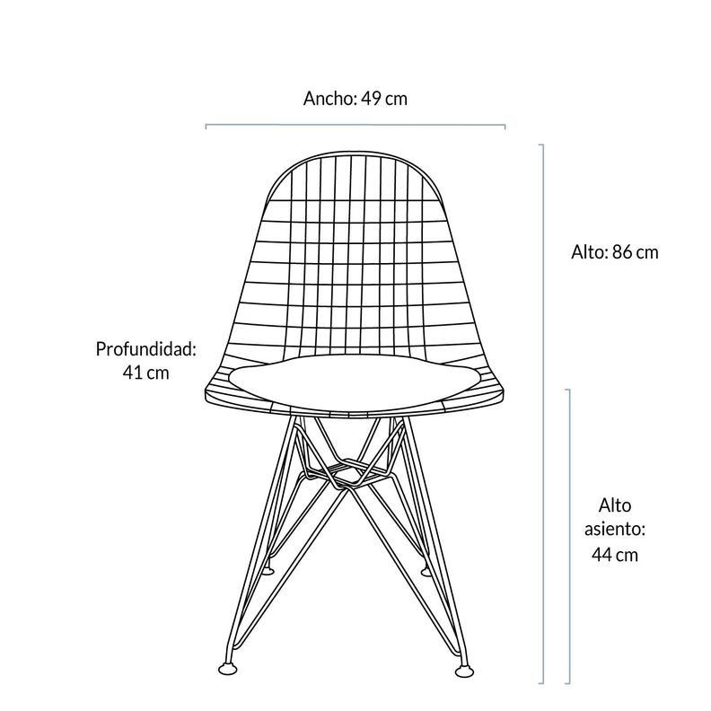Silla Wire Negro-4