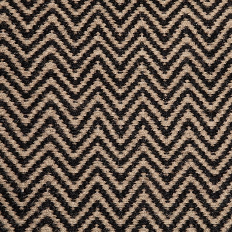 Alfombra Yute Chevron 200x300 Negro-3
