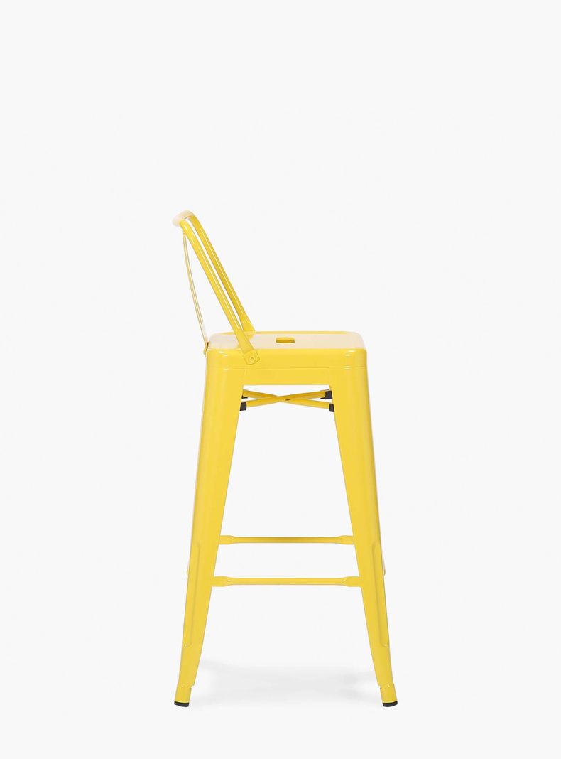 Taburete Medio 67 Tolix c/resp Amarillo-2