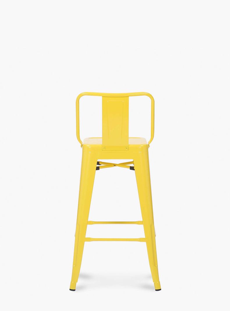 Taburete Medio 67 Tolix c/resp Amarillo-3