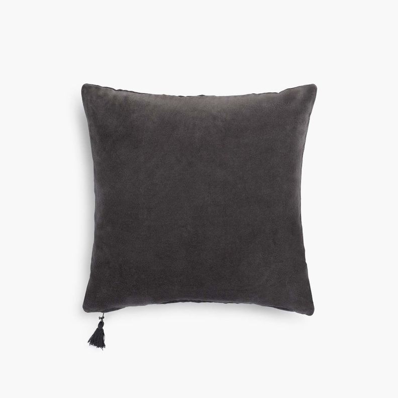 Funda Cojin Velur 45x45 Negro-0