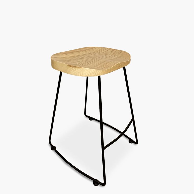 Taburete Medio 66 Madera City Natural-1