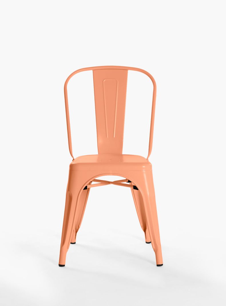 Pack 4 Sillas Tolix Asiento Metal Coral-1