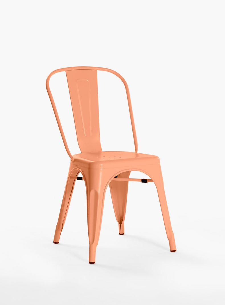 Pack 4 Sillas Tolix Asiento Metal Coral-2