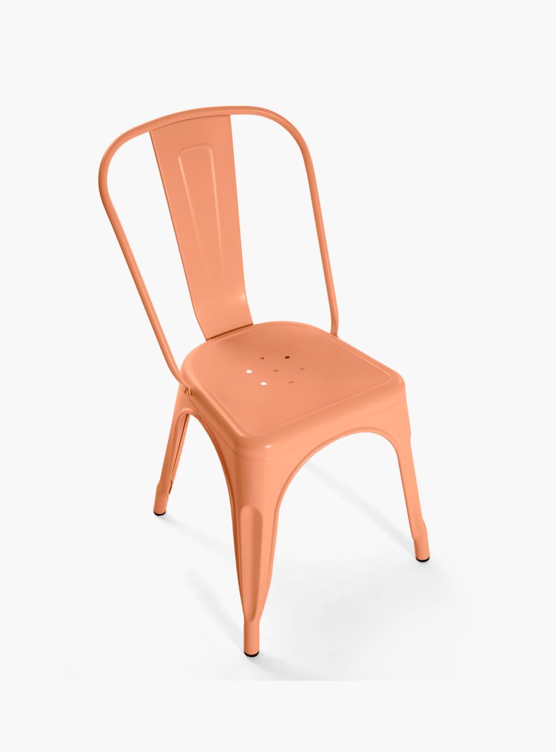 Pack 4 Sillas Tolix Asiento Metal Coral-4