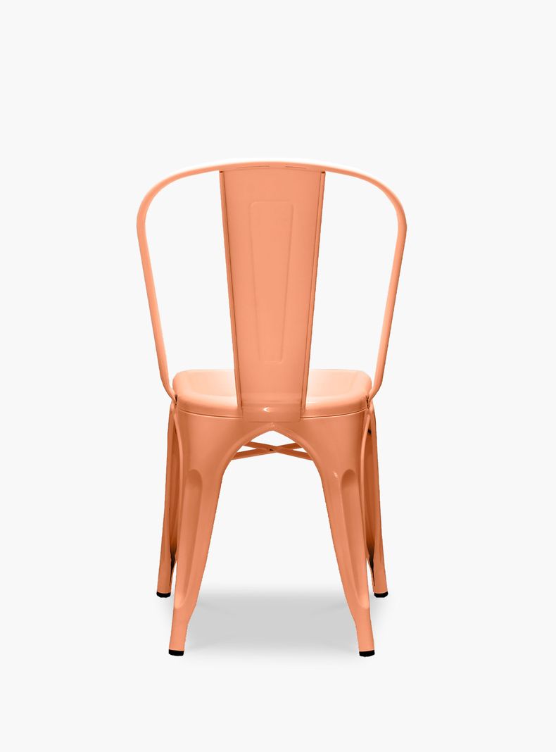 Pack 4 Sillas Tolix Asiento Metal Coral-5