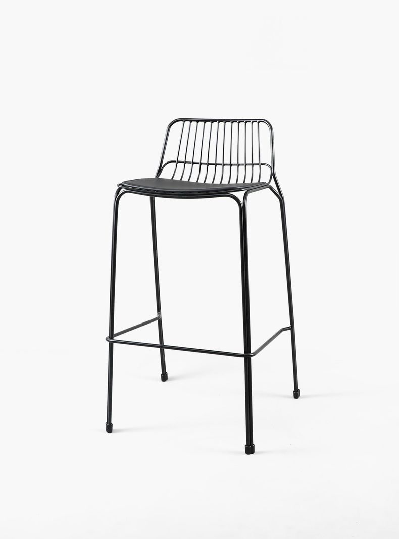 Taburete Alto Metal Isabella Negro-0