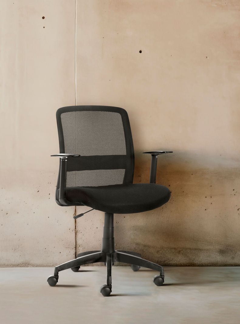 Silla Oficina Mesh Negro-1
