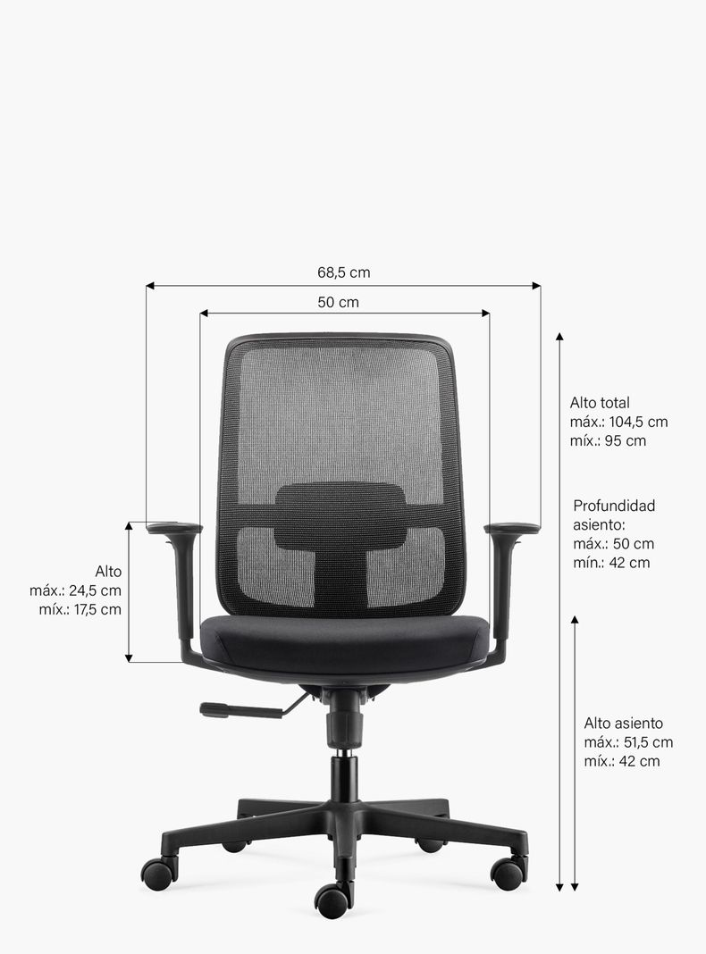 Silla Oficina Ejecutiva Lotto Negro-6
