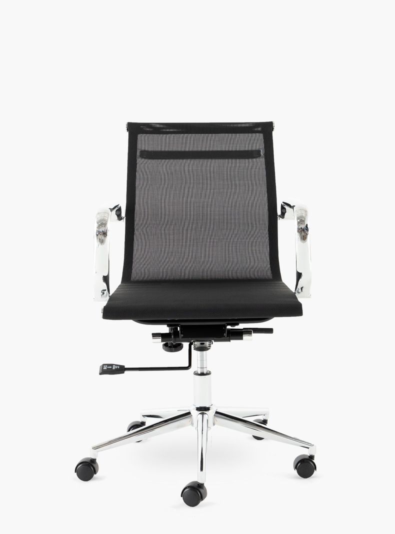 Silla oficina Carson Media Negro