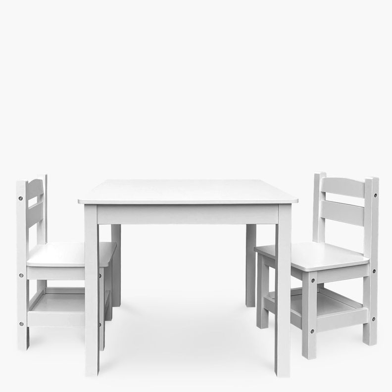 Pack Kids 1 Mesa 2 sillas Olivia Blanco-2