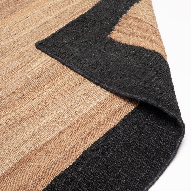 Alfombra Yute Nubia 300x400 Negro-4