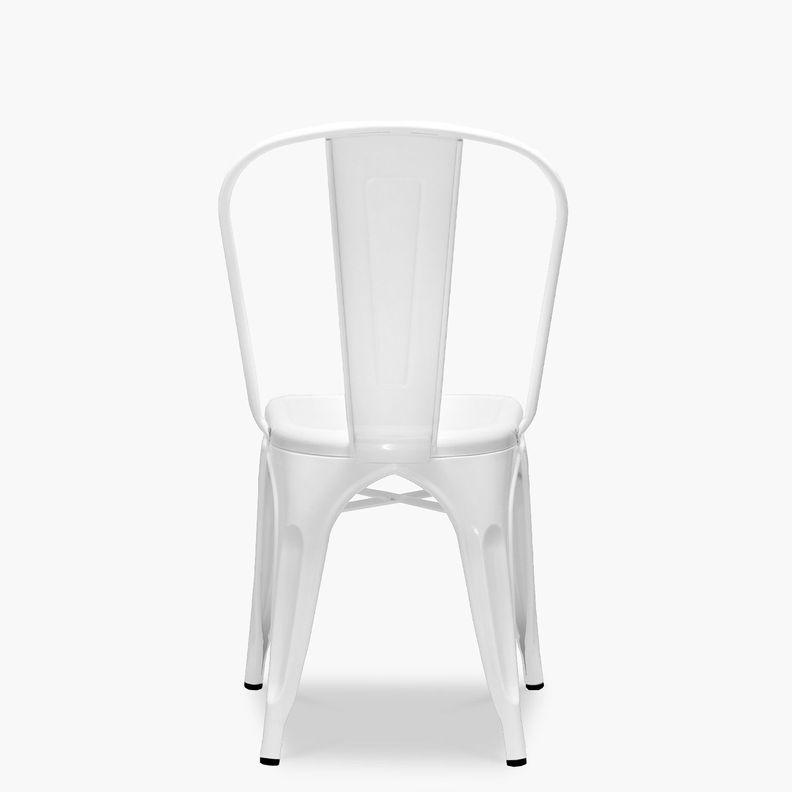 Pack 4 Sillas Tolix Asiento Metal Blanco-4