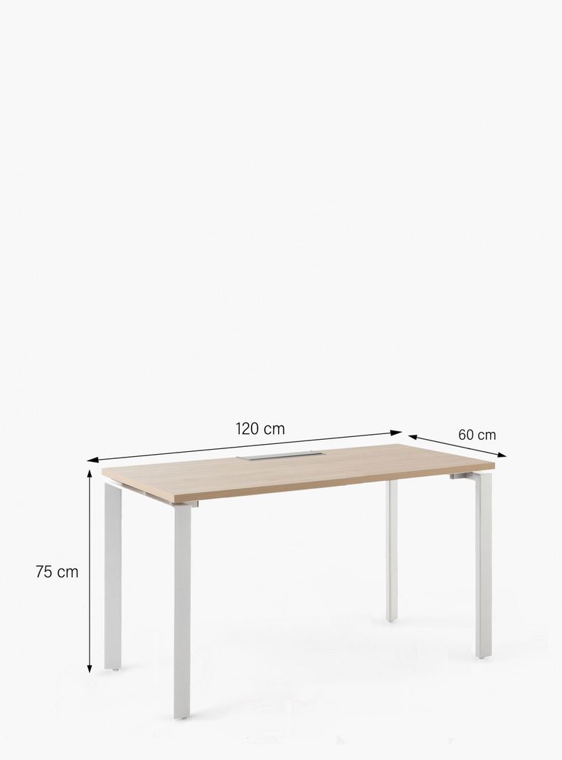 Escritorio Space 120x60 Natura/Blanco-8