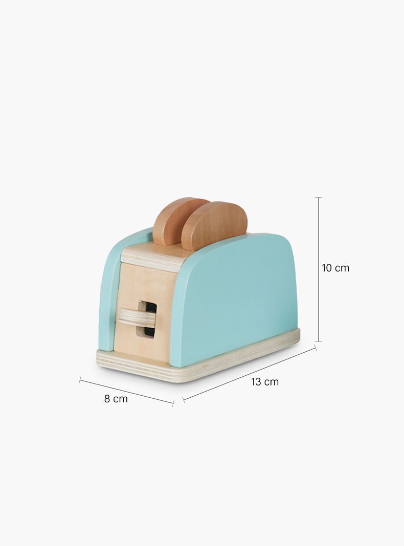 Set de Electrodomésticos Infantiles de Madera Sabrina Turquesa-6