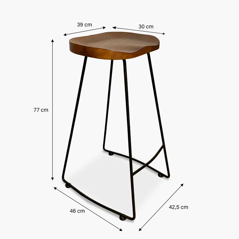 Taburete Alto City Chocolate-4