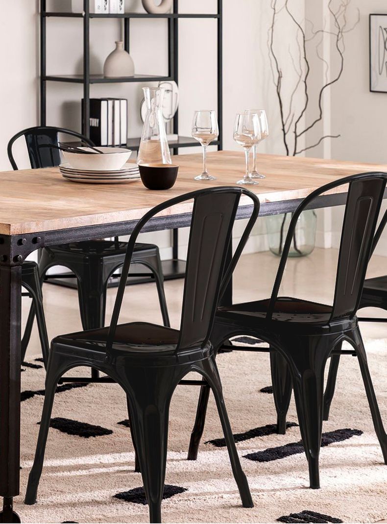 Silla Tolix Réplica Negro-8