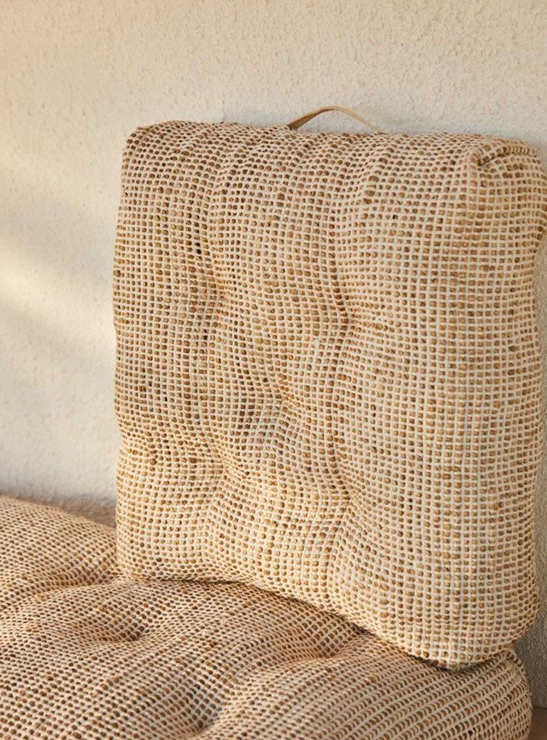 Cojín de Suelo West Blanco 60x60x13-1