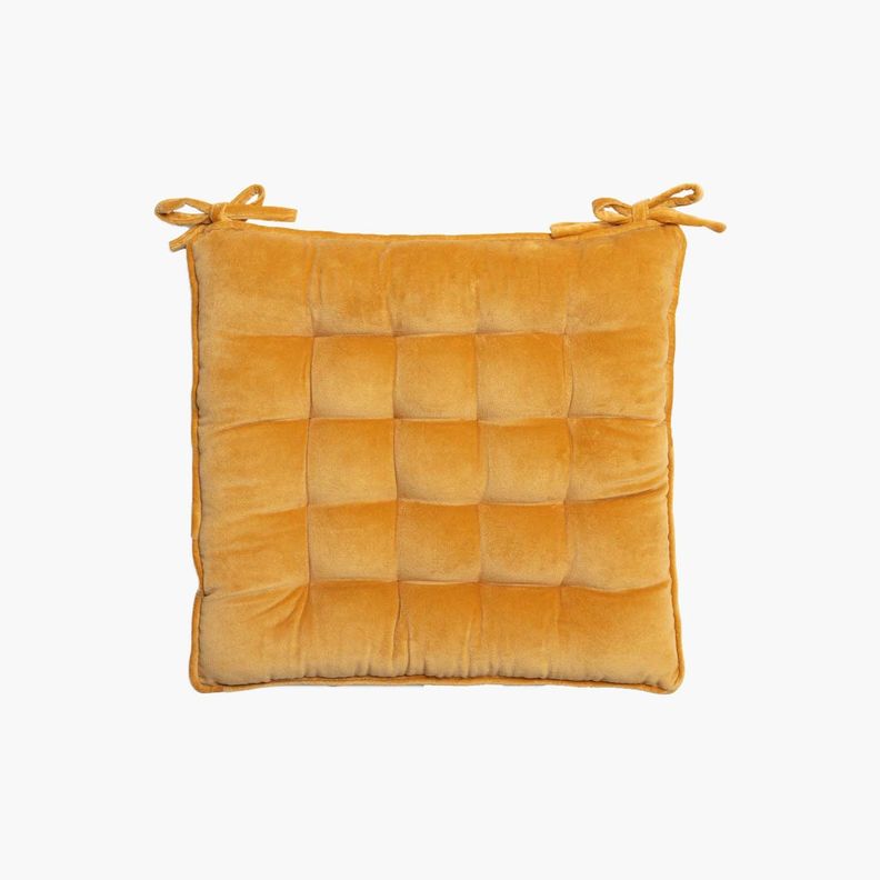 Cojin de silla Velur Mostaza-0