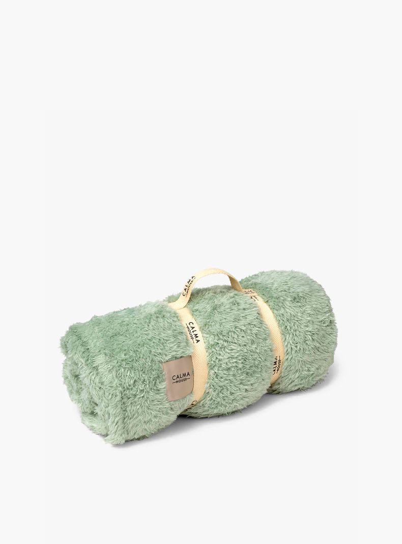 Manta Plaid Tedy Verde Claro-0