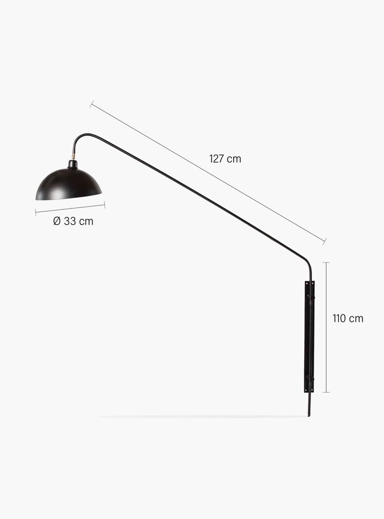 Lámpara de Pared Bihar Negro-1
