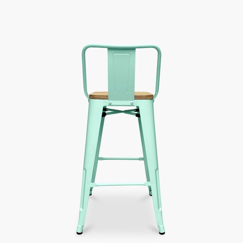 Taburete medio 66 Tolix madera c/ resp Menta-4