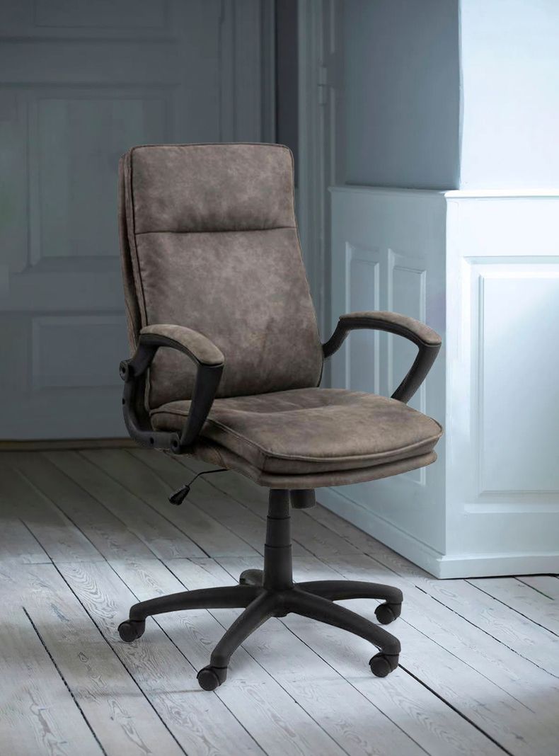 Silla Diseño Home Office York Gris Oscuro-1
