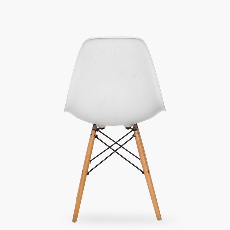 Pack 4 Sillas Comedor Eames DSW Blanco-5