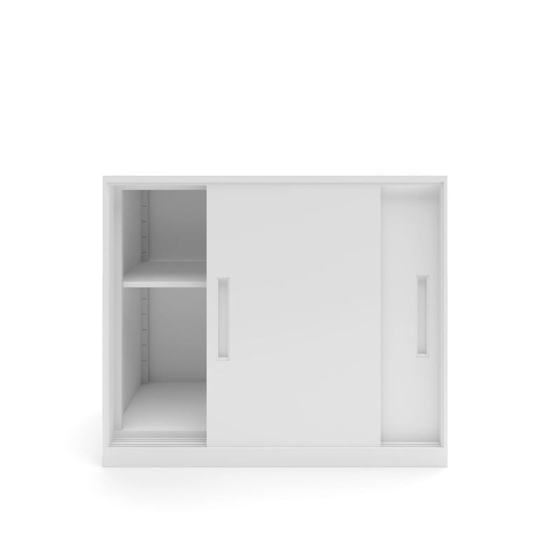 Gabinete Oficina Medio Metálico Con puertas Blanco-1