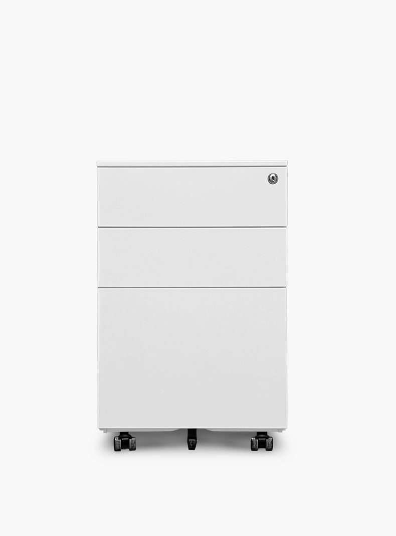 Cajonera Metalica Movil 39x50x60 cm Blanco