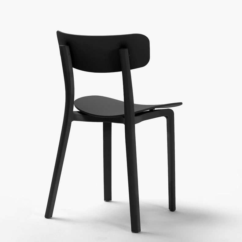 Silla de Comedor Phil Negro-3