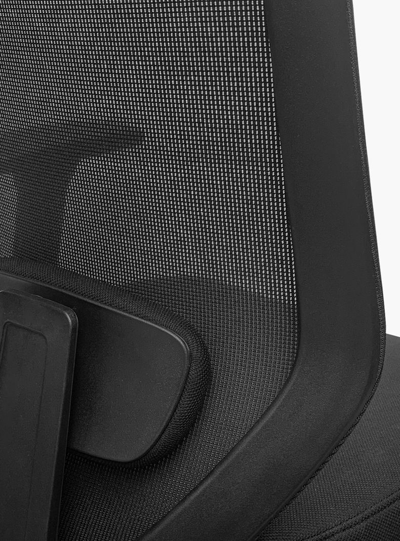 Silla Oficina Focus Negro con cabecero-4