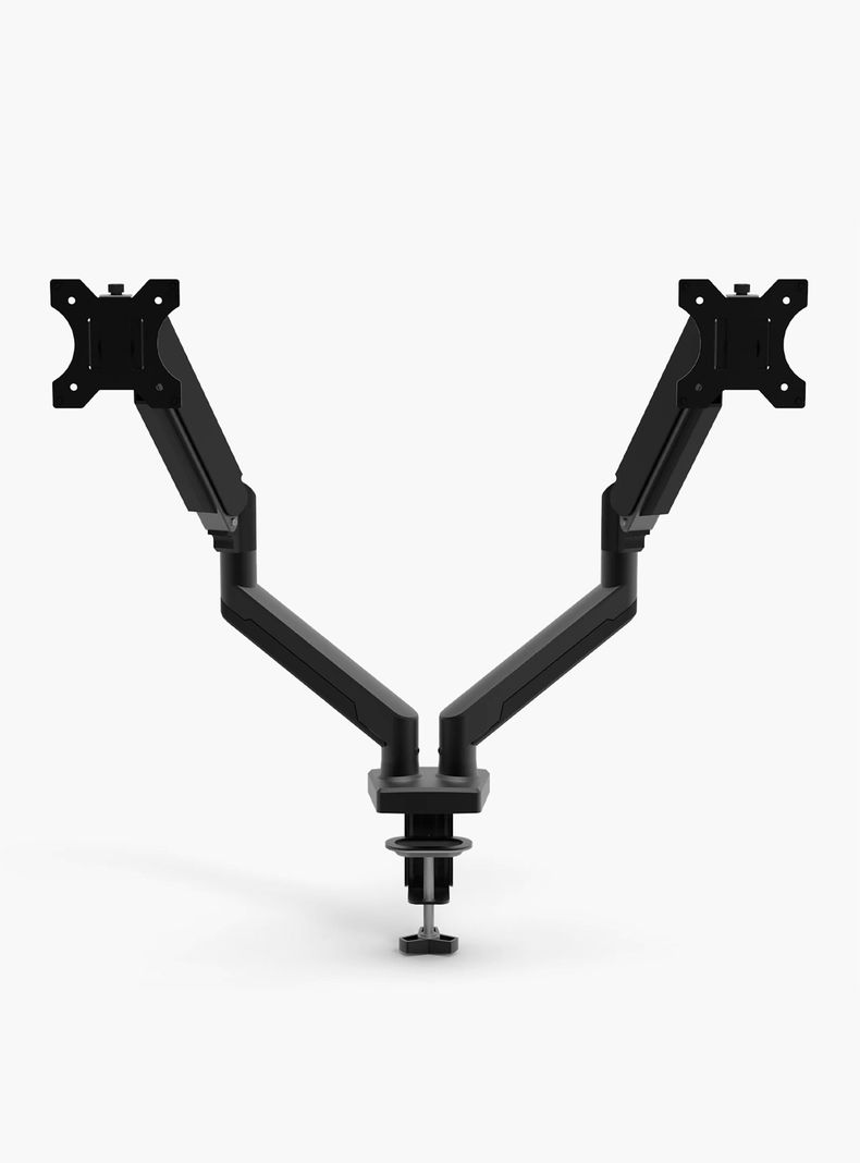 Soporte Monitor Escritorio Doble Negro-0