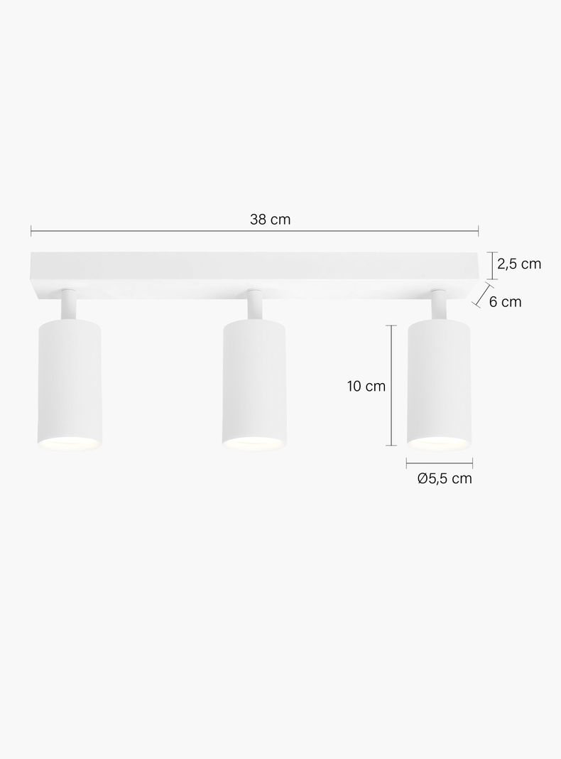 Lámpara de Techo Harper x3 Blanco-5