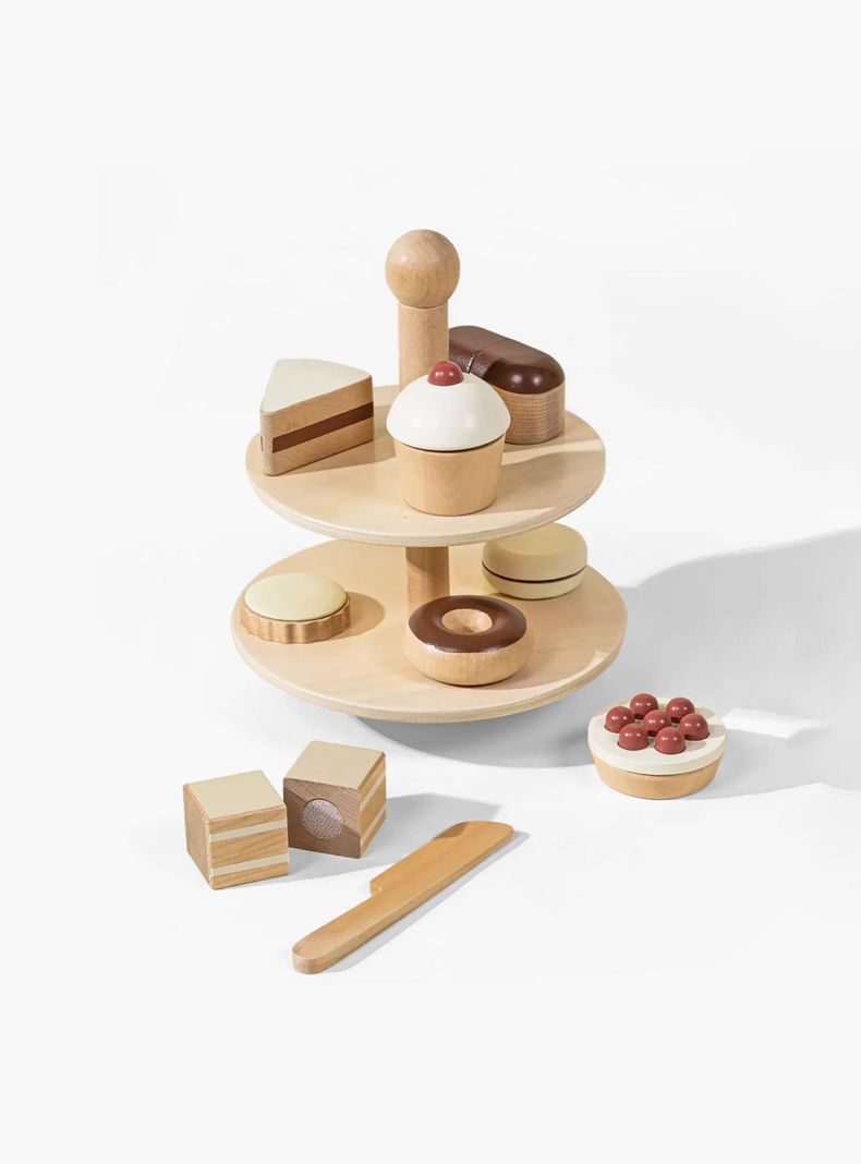 Set de Pasteles Infantil de Madera Multicolor-0