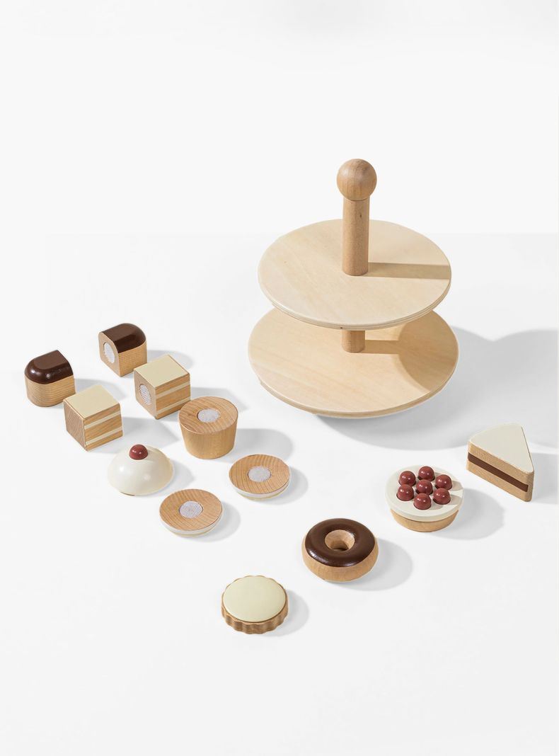 Set de Pasteles Infantil de Madera Multicolor-1